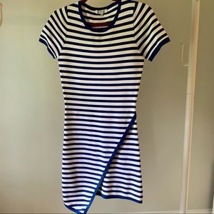 Royal Blue Asymmetrical Bodycon